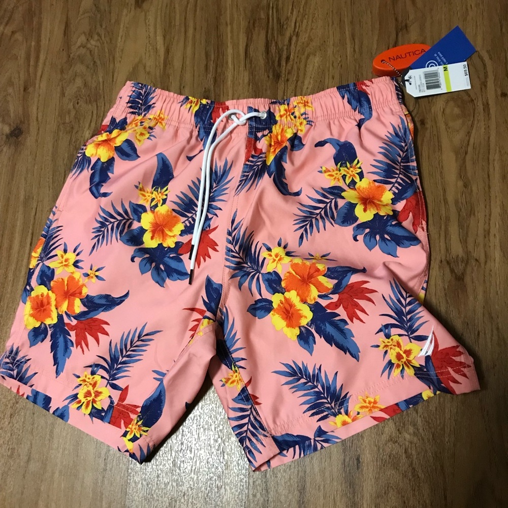 Nautical swim trunks size medium